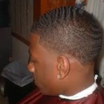 afro temp fade haircut with curl style pictures