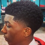 afro temp fade haircut with curl style pictures001