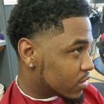 afro temp fade haircut with curl style pictures002