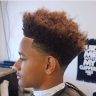 afro temp fade haircut with curl style pictures009