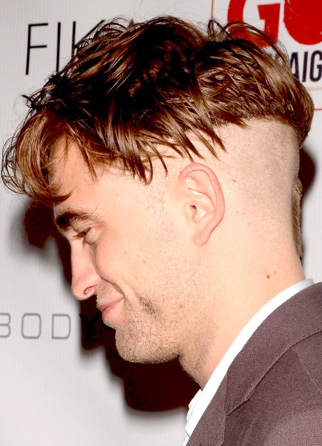 Robert Pattison Shaved Head mashroom cut