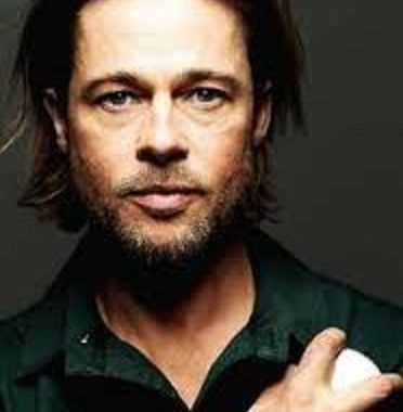 Brad Pitt Long Hairstyle With Beard Photos