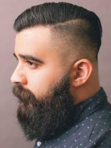 19model rambut pria Side parted undercut style